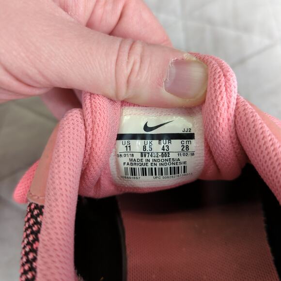 Nike Tanjun BV7432-002 Running Shoes Women's 11 Black Pink Glaze Trainer Walking - Picture 8 of 8